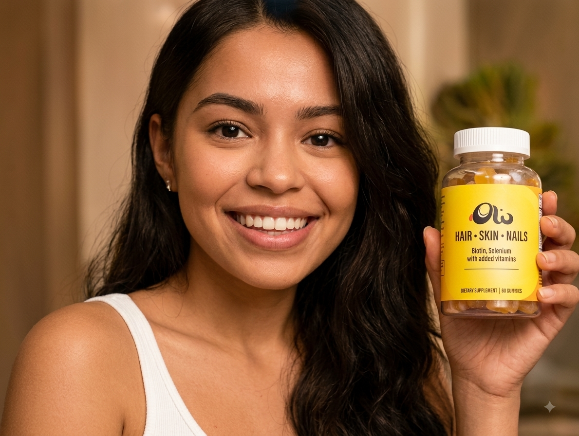 Customer review photo holding Glo jar